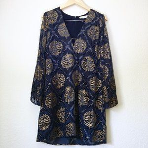 ASTR THE LABEL Burnout Velvet Mini Dress Size S